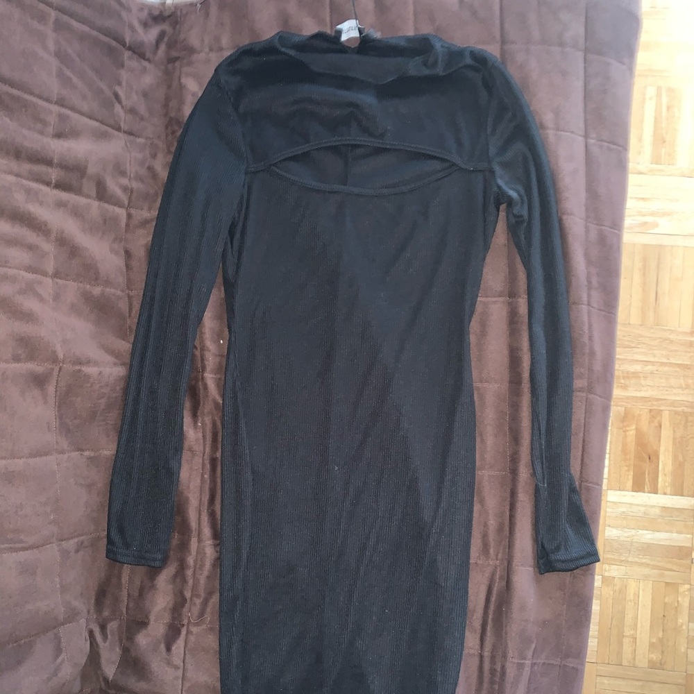 BRAND NEW NEVER WORN black long dress